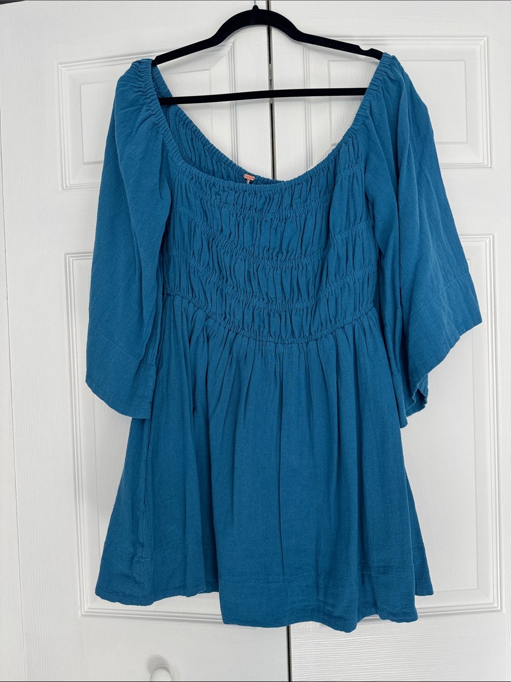 Free People Women’s Teal Smocked Dress